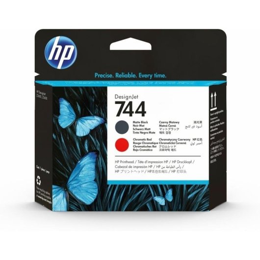 Cabezal de impresión HP DesignJet 744 negro mate/rojo cromático