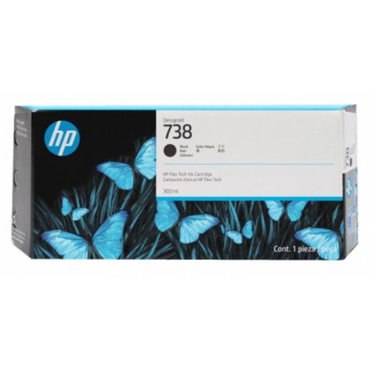 Cartuccia di inchiostro nero HP DesignJet 738 300 ml