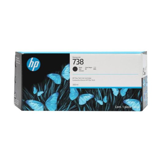 Cartuccia di inchiostro nero HP DesignJet 738 300 ml