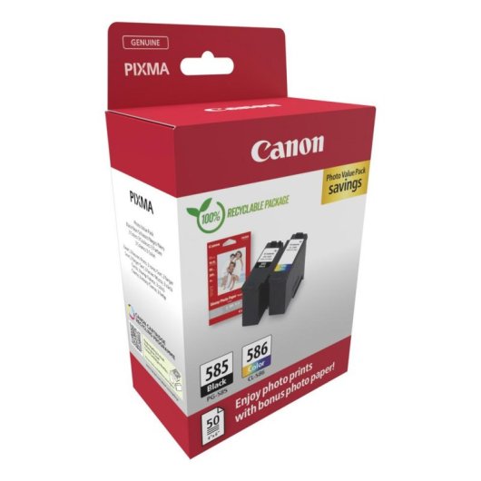 Cartucho de Tinta Canon PG-585/CL-586 Photo Value Pack Original