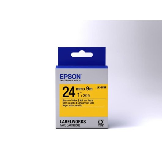Cintas para impressoras de etiquetas Epson LK-6YBP pastel 24 mm x 9 m