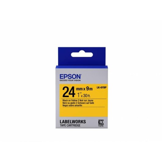 Cintas para impressoras de etiquetas Epson LK-6YBP pastel 24 mm x 9 m