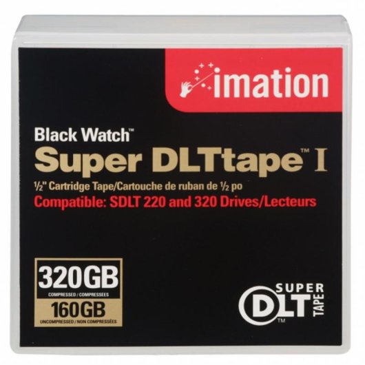 Cinta de datos virgen Imation Super DLTtape 1 320 GB Negro