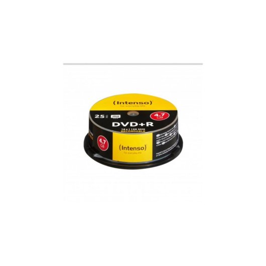 DVD+R Intenso 4.7GB 16x Caja Pastel 25 Unidades