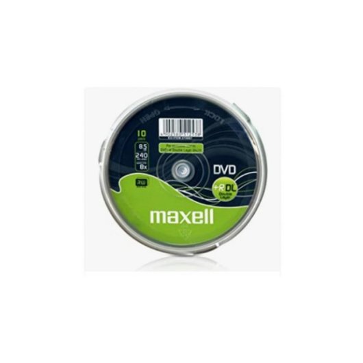 DVD+R DL Maxell 10 Pack 8,5 GB Caja Pastel 8x