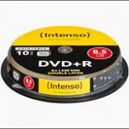DVD+R DL Intenso 10 unidades 8,5 GB Imprimible Caja Pastel