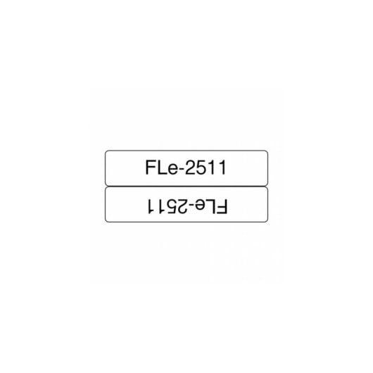 Fita de etiquetas Brother FLE2511 Preto sobre branco 2,1 cm 72 peças