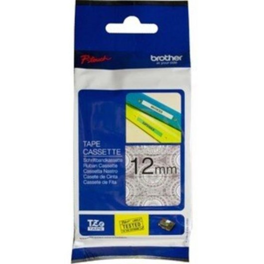 Cinta para impresora de etiquetas Brother TZE-MPSL31 1,2 cm x 4 m Gris