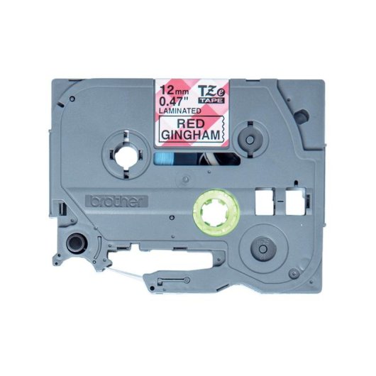 Fita para impressora de etiquetas Brother TZE-MPRG31 12 mm Preto sobre Vermelho