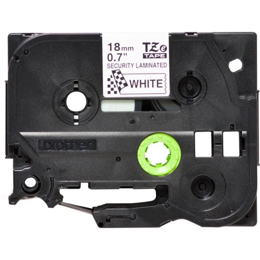 Cinta para rotuladora Brother TZE-SE4 laminada 18 mm x 8 m
