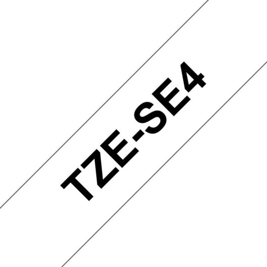Cinta para rotuladora Brother TZE-SE4 laminada 18 mm x 8 m