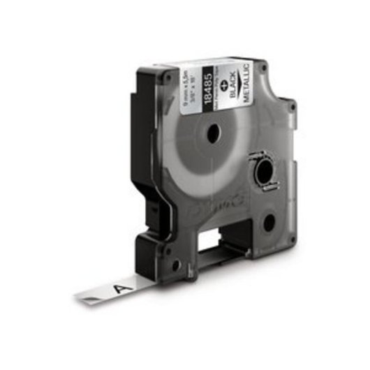 Cinta para impresora de etiquetas Dymo Rhino 9 mm x 5,5 m Poliéster Permanente Negro sobre Metálico