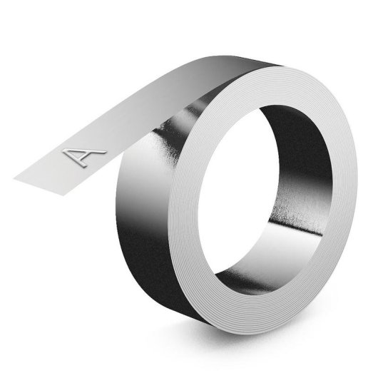 Klebeband DYMO Rhino Aluminium 12 mm x 3,65 m Selbstklebend