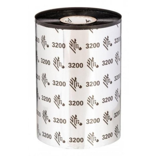 Cinta térmica Zebra 3200 Wax/Resin 450 m 11 cm 6 pièces Noir