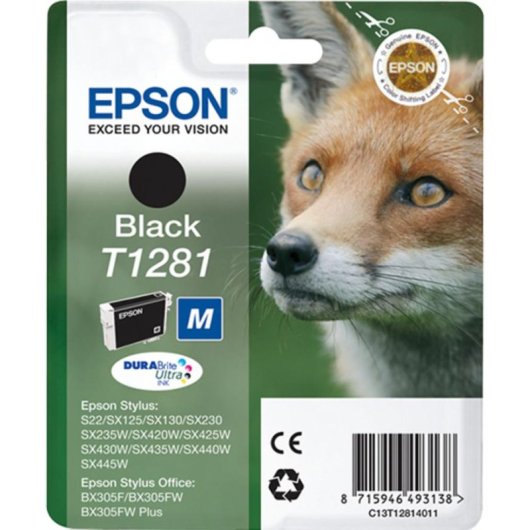 Cartuccia Inchiostro Epson T1281 Originale Nero DURABrite