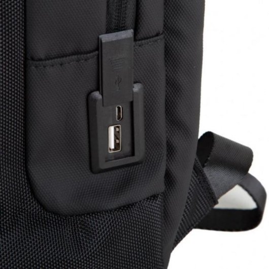 Rucksack für Laptop IGGUAL Safe Fit 15.6" USB Schwarz