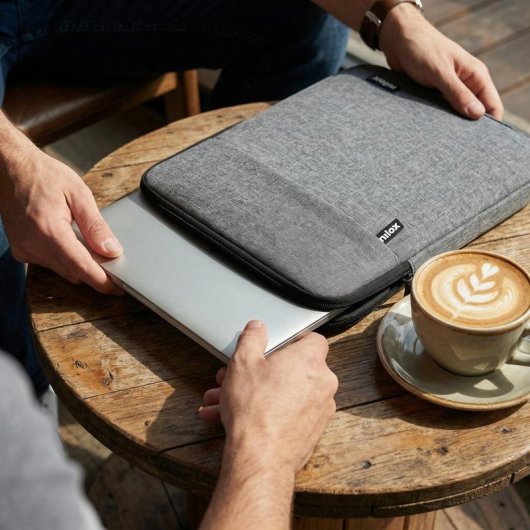 Funda Sleeve Nilox 14.1" Gris Acolchada para Portátiles y Tablets