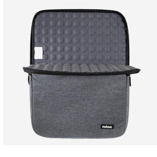 Hülle Sleeve Nilox 17.3" Grau Gepolstert für Laptops