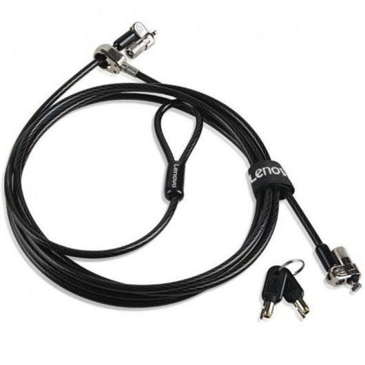 Cabo antifurto Lenovo 4XE0N80915 com chave, preto, 280 g
