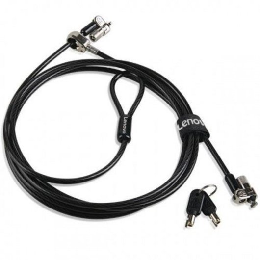 Cabo antifurto Lenovo 4XE0N80915 com chave, preto, 280 g