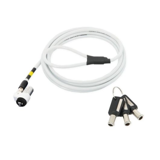 Cavo antifurto Mobilis 1,8 m Llave Acero Blanco
