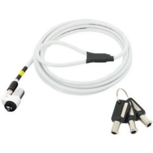 Cavo antifurto Mobilis 1,8 m Llave Acero Blanco