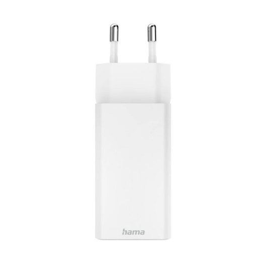 Cargador Hama 65W 2 Puertos USB-C Power Delivery Quick Charge Blanco