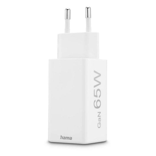 Cargador Hama 65W 2 Puertos USB-C Power Delivery Quick Charge Blanco