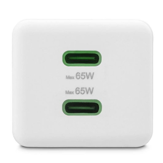 Cargador Hama 65W 2 Puertos USB-C Power Delivery Quick Charge Blanco