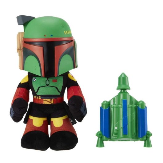 Peluche Star Wars Boba Fett Mattel 30 cm con Lanzador de Misiles