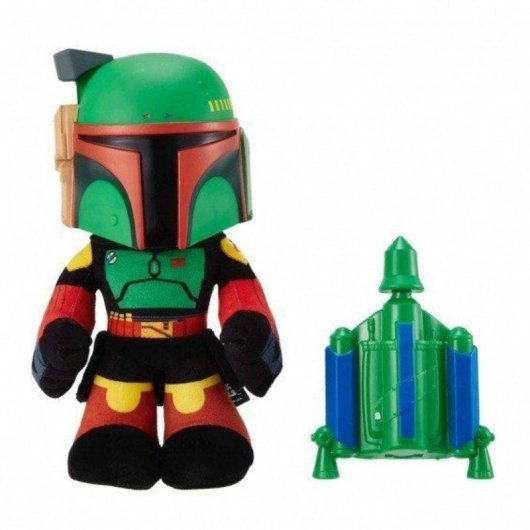 Peluche Star Wars Boba Fett Mattel 30 cm con Lanzador de Misiles