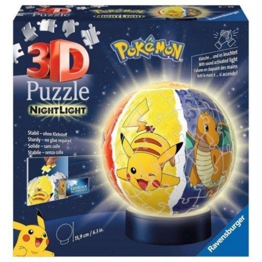 3D-Puzzle Ravensburger mit beleuchteter LED-Basis 72 Teile