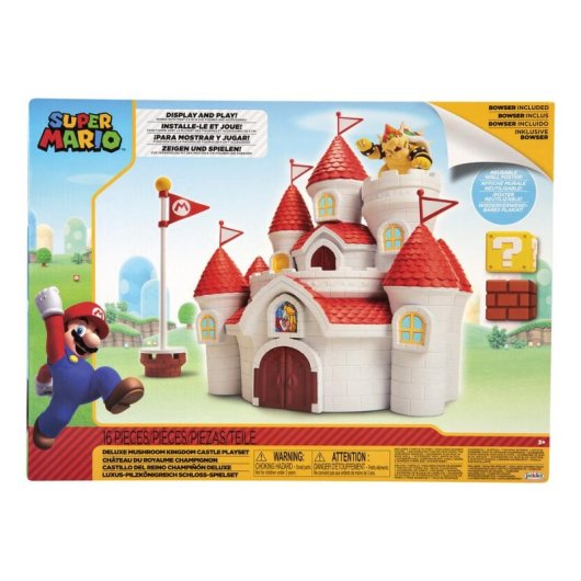 Burg Deluxe Mushroom Kingdom Nintendo JAKKS PACIFIC Multifarben Kunststoff