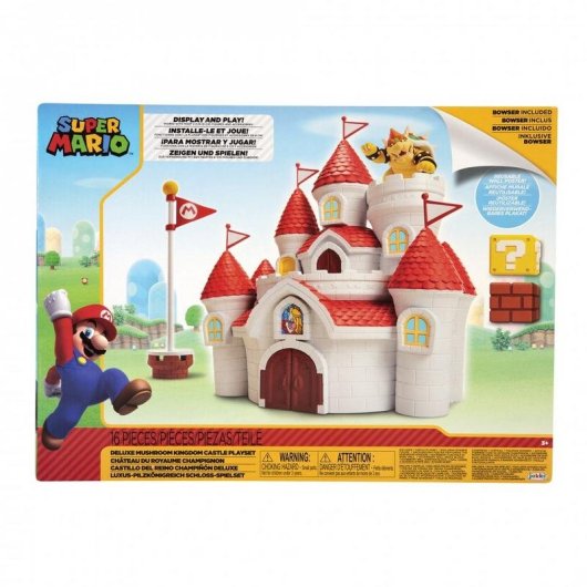 Burg Deluxe Mushroom Kingdom Nintendo JAKKS PACIFIC Multifarben Kunststoff