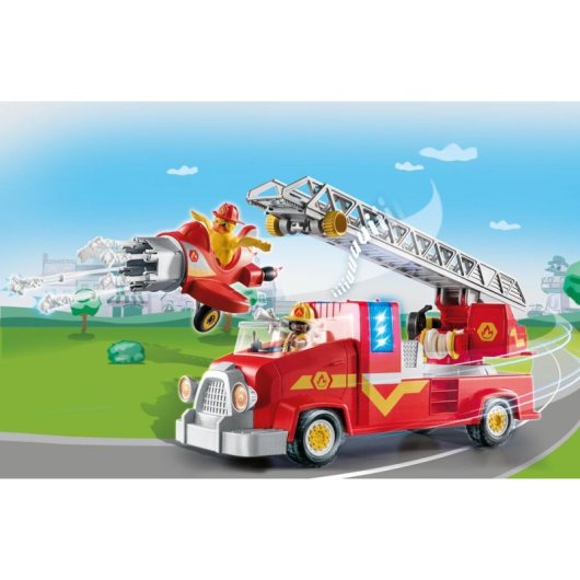 Camión de Bomberos Playmobil Duck On Call 70911 con Efectos de Luz y Sonido