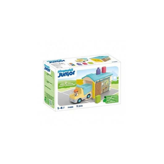 Camion con Garage Playmobil Junior Azione Avventura 1-4 anni