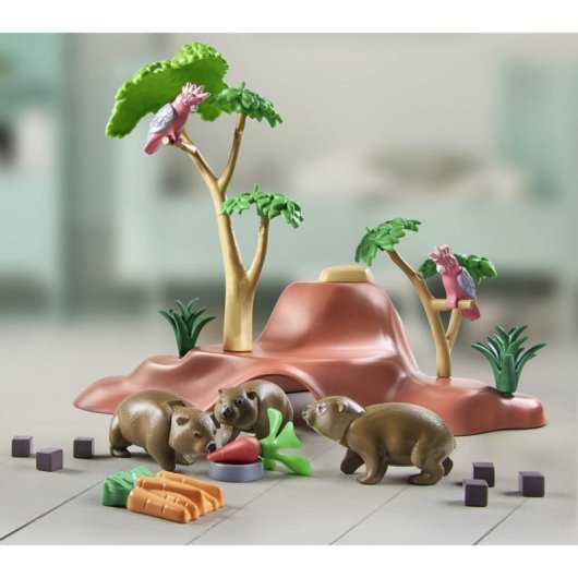 Spielzeug-Set Playmobil Wiltopia Wombat-Australien-Refugium