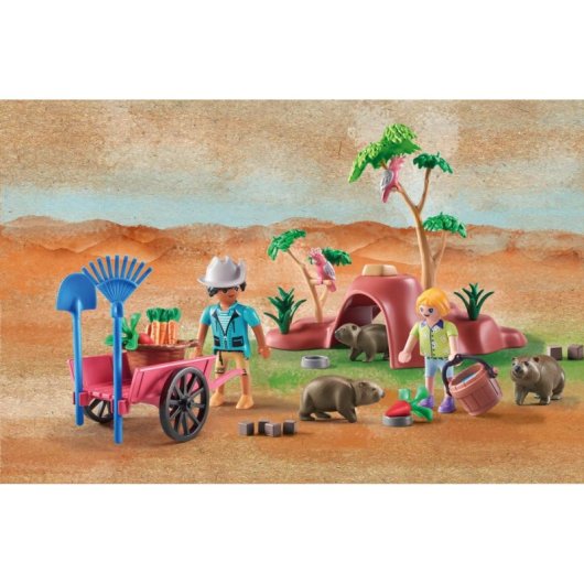 Spielzeug-Set Playmobil Wiltopia Wombat-Australien-Refugium
