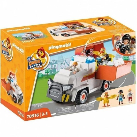 Gioco Playmobil Duck On Call Auto e città 3 pezzi