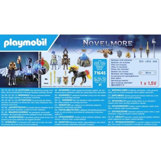 Figura de juguete Playmobil Novelmore 71645 Multicolor Plástico 41 piezas