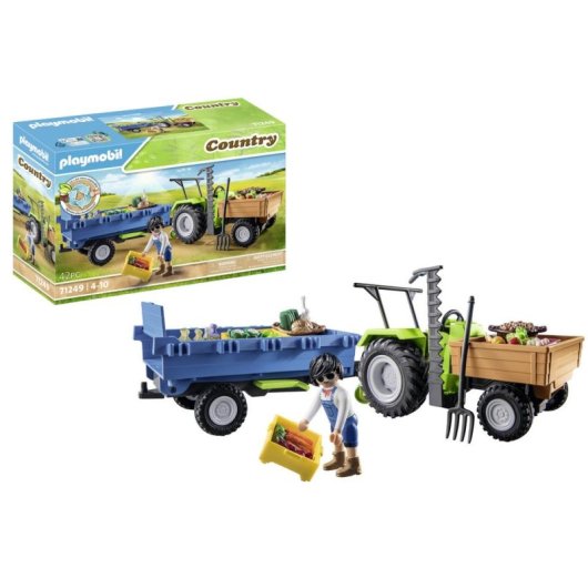 Traktor mit Anhänger Playmobil Country