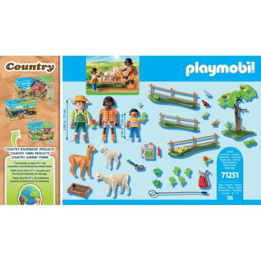Figura de juguete Playmobil Country 71251 Alpacas 4 años Multicolor
