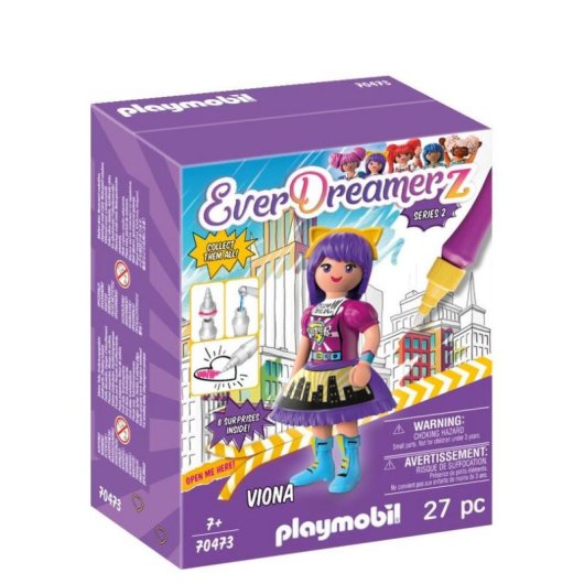 Figura de juguete Playmobil Everdreamerz Viona Comic World Series 2 Multicolor