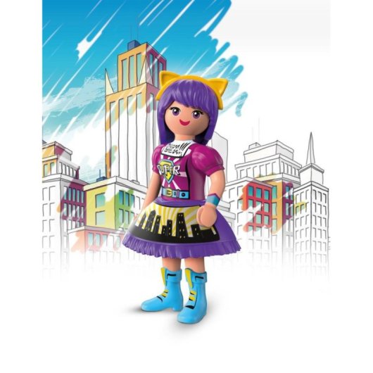 Figura de juguete Playmobil Everdreamerz Viona Comic World Series 2 Multicolor