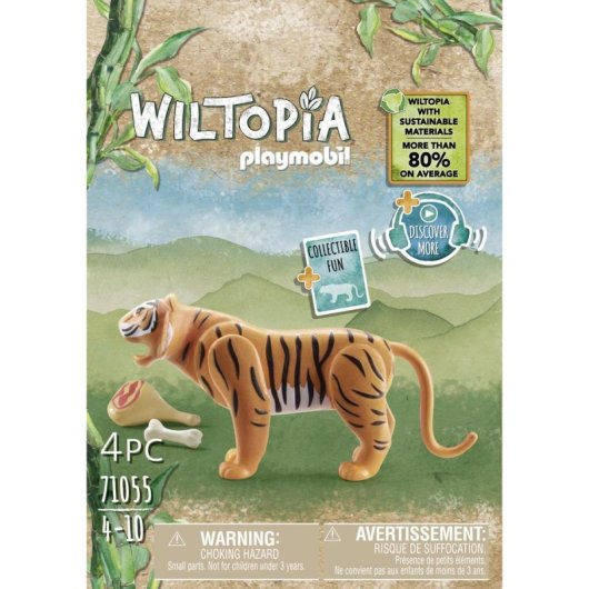 Figura de Juguete Playmobil Wiltopia Tigre Multicolor Plástico 5-10 años