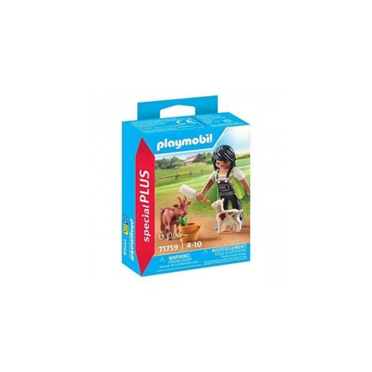 Figura de juguete Playmobil SpecialPlus 71759 Mujer con cabras