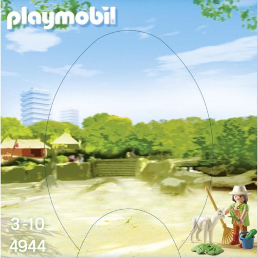 Figura de juguete Playmobil Alpaca con cuidadora 04944 3 años multicolor