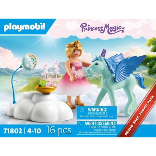 Figura de juguete Playmobil 71802 Fiesta de cumpleaños de Pegaso Multicolor