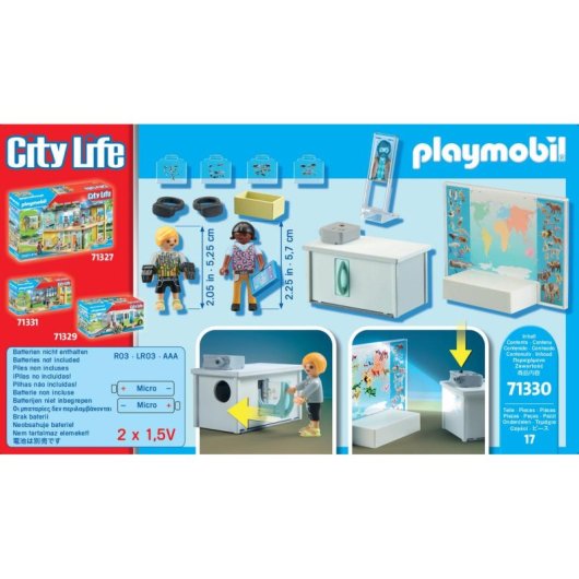 Set de juguetes Playmobil City Life 71330 Aula Virtual Multicolor Plástico