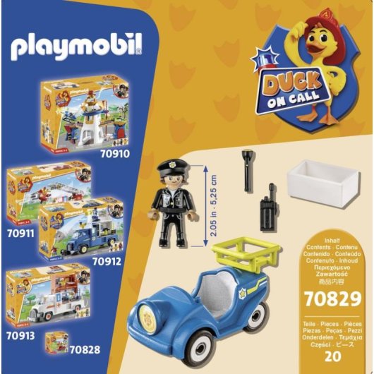 Figurina Playmobil Duck On Call Polizia 3-5 anni Multicolore Plastica